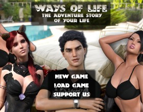 Ways of Life [v 0.8.8] - In this cool role playing adventure game where you have to evolve your character and interact with sexy girls. You have to gain reputation against each character to reach something sexy. Also you'll have to earn money to be able to improve your skills. Lots of peeking on girls scenes. Also game will be constantly updated.