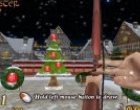 Winter Bow Master - Это Новогодняя версия игры Bow Master. В этот раз попробуй попасть во все елочные украшения и во все другое, что связанно с Новогодними праздниками. Целься и стреляй при помощи мышки, на каждый уровень отведено небольшое количество времени.