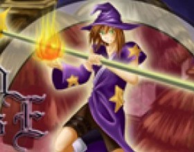 Wizard Defense - Monsters are attacking your home village. It is time to control the wizard to raise his power before it's to late. Learn spells from 4 elements Thunder, Fire, Ice and Earth to fight against monster races and survive in 35 levels to win this game. Use mouse to aim and shoot. Use 1 - 4 numbers to switch spell. Follow instructions in the game.