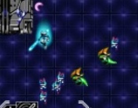 Xenos - Don't see the point of this game. Just fly around, attack all enemies, try to survive, collect any items and power ups and read a lot of text. That's it! :) Use W A S D or Arrows to move. Switch weapons with 1 2 numbers. Press Space to use special move.