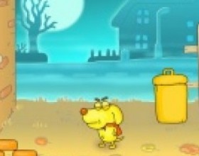 Zombie Cats - Помоги маленькой желтой собачке спасти свой город от атакующих желтых котов. Используй мышку, чтобы искать и кликать по разным предметам и местам, решать головоломки, выживать и продвигаться дальше.