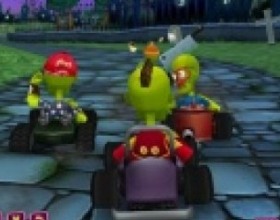 Zombie Karts - Итак, что произойдет, если на Хэллоуин зомби поднимутся из земли, и начнут свой собственный картинг чемпионат на кладбище? Я думаю, что ничего хорошего, но выглядит смешноооооо :) Используй стрелки клавиатуры, чтобы управлять машиной. Жми Z X, чтобы использовать особые навыки.