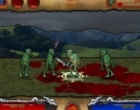 Zombie Knight - You're a zombie knight and you have to fight against other zombies in order to survive. Customize your hero, select armours, weapons and other equipment. Use Arrows to move, A - defend, S - attack, D - use special power and 1-4 numbers to select special power.