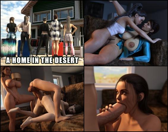 This is a visual novel with management elements set in a remote house in the Texas desert. It's about a family of 5 beautiful women, including a futanari girl, who have to adjust to their new life after leaving their successful showbiz careers behind. As the futanari, you'll help run the household and figure out how to make money in this strange new place. You can buy stuff and upgrade the house to make it more comfortable for your family. You can even set rules for the house and have sex with your loved ones. With your high sex drive and determination, you're going to discover that there are lots of ways to be successful.