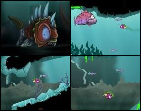 You start as a small fish. Your task is to evolve into bigger one by eating other fishes. As game progresses more and more dangerous enemies will appear. Use your mouse to control the game and survive as long as possible.