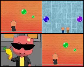 Bubble Struggle 2 is characterised by colourful backgrounds that are different for every level and a simple, light-hearted game design. The object of the game is to destroy dangerous bubbles, that bounce around the screen, by splitting them into smaller components and finally destroying them altogether. Move around with arrow keys and Press space to shoot separater.