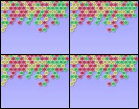 Shoot the colored bubble to same color bubbles. Use your mouse to aim and shoot. Be careful and have fun! :)