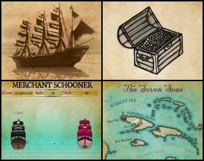 You play as a commander of some pirate ship. Your task is to take control over seven seas. Manage resources, hire crews, invade other ships, collect gold and do a lot of things in this pirate adventure game. Don't forget to repair and upgrade your ship regularly.