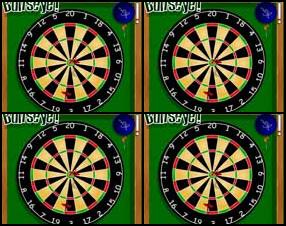The game rules are the same as a standard game of 501 darts. You must score points to reduce your remaining score from 501 to zero in as little darts as possible. You must also checkout on a double or the bullseye. To throw your darts press the SPACEBAR. Good Luck!