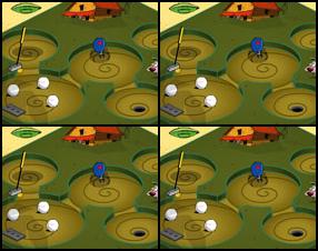 Play great mini golf game with some stars of cartoon network. :) Click on the ball - hold - and you'll see the stick. Just drag it and release. ;) Good Luck in this game! :)