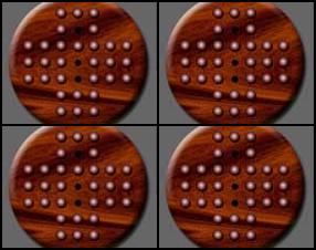 This is variation of the classic Chinese checkers game. The objective of the game is to clear as many pieces as possible. A move consists of jumping over any other one peg into a hole beyond. Good Luck!