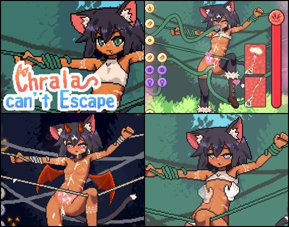 Welcome to a cute and simple game where you’ll follow the adventures of a young furry girl. This is an interactive game where you need to interact with the heroine and touch her to trigger various funny reactions. Look how adorably she moves her ears! Hrala has ended up in a difficult situation, something or someone has tied her up, and now the cutie can’t escape. Her arms and legs are bound with green ropes, she can’t even move! Make the most out of the situation, dude! You can touch her however you want. For example, touch her boobs. See if she likes it. Think with your head about how to help her get out of here.