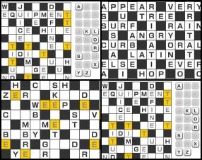 Incredibly fantastic crosswords game, where you have to place letters at the right positions and combine whole puzzle. Don't worry, you do need perfect English skills to play. Select a box and click on the correct letter and see how it match in the crossword.