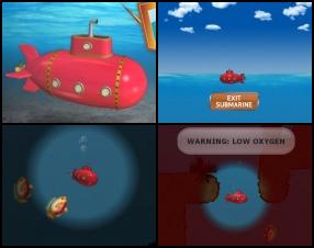 Your task is to go to the bottom of the see to find treasures and relics hidden down there. Game is about exploring, collecting and upgrading. Use Arrows to control your submarine. Go back to surface to refill your air supply and to exit your submarine.