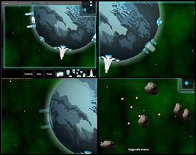 Your mission is to create your base around the planets. Mine resources from asteroids to build combat ships and so on to rule over the galaxy. Follow the tutorial in game to understand the game. Use mouse to control the game. Click Controls button in the game for game play help.