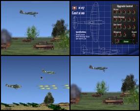 Select your plane and destroy Nazis Luftwaffe and win the Battle of Britain. Finish all 18 missions to complete the game. Earn points and spend them to upgrade your skills. Use Mouse to control your plane and Click to fire.