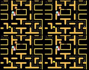 This is a Pacman-like flash game. You have to collect all the sparkling dots and get to the next level through the opened door. Avoid the ghosts, otherwise you will loose one of three lives. Use arrow keys to control the game.