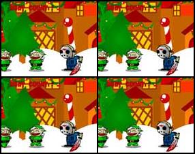 Человек в маске мстит Санта-Клаусу, но сначала нужно убить его гномов-подопечных. Удары и различные действия - клавиши Q, W, E, A, S, D, перемещение - стрелки влево-вправо.