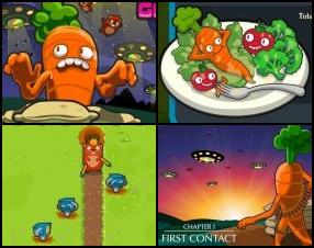 Your mission is to protect gigantic carrot from attacking Gophers! Carrot has to be on the plate this evening, that's why you have to protect him. Use your mouse to place defence towers and other stuff that will help you to reach your goal. Follow game tips.