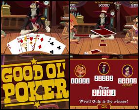 Get the best score in a poker round. A round consists of 15 classic sets of dealing, betting and drawing. Choose your character by looking at his unique attributes and special ability. Use it in the game when the Confidence bar is loaded to maximum. Game is based on all Texas Hold 'Em poker rules, anyway go through starting tutorial.