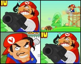 Dusmīgā Mario parodija - Vario, ir atgriezies ar daudz jauniem ieročiem, lai aizšautu prom ienaidniekus. Nosargā sevi, šaujot pa ienaidniekiem, pirms tie sasniedz tavu torni. Pelni naudu uzlabojumiem un jauniem ieročiem. Izmanto peli, lai mērķētu un šautu.