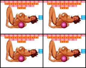 Probiere dieses Spiel aus. Die Hauptsache ist, dass du die herabfallenden Bälle fängst. Je öfter der Ball den oberen Würfel berührt, desto schneller siehst du ein geiles Bild, auf dem ein sexy Girl mit einem riesigen Dildo masturbiert.