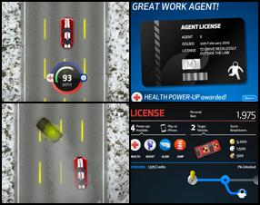 Your task is to take down your objectives.  Pick up dropped Power-ups. You must get at least a bronze score to pass the mission. Kill policemen, jump, drive top-speed to increase your score. Do not crash into civilians to avoid score penalties. Use the arrows to control your car, press Space to activate a power up.