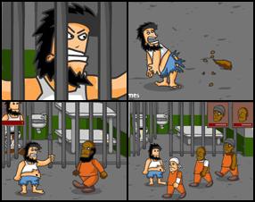 Prisoners, security guards or the government? Hobo doesn't care about them! He'll kick their asses! Use poops, farts, spit and other dirty "weapons" to fight your enemies. Use arrows to move, A to punch and pick up objects, S to kicks, P to pause.