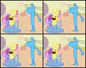 1th epsiode of great mini show Happy tree friends. A merry-go-round is all fun and games until kids start flying off it at death speeds.