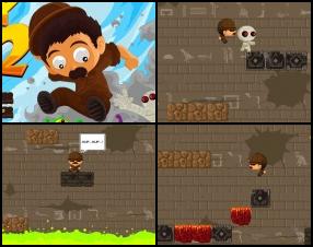 Your task is to help Bob to escape from the rising toxic lava. Jump from platform to platform, avoid all enemies and collect various items. Some bricks are falling so be careful. Use Arrows to move, press Space to attack.