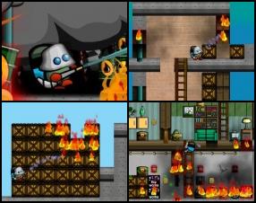 Your job is to save a building from burning down. Defeat fire flames in 20+ levels where you'll have to work hard to remove fire before it destroys everything. Use your water carefully. Use W A S D or Arrows to move. Click to use your water.