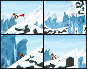Do you enjoy snowboarding? Then this game is for you. Get at the top of the hill and race through various tracks performing different stunts. Try to collect all stars in the level to get more points. Use arrow keys to control and balance yourself. Press X and Z to perform stunts.