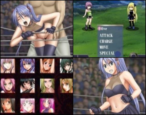 This turn-based XXX fighting game lets you battle a roster of sexy anime J-girls who are eager to use their perverted powers to fight back. Mouse-over combatants to see their star ranking and begin with one-star challenges against the weakest babes (HINT: Rinsu and Kyouko are great opponents to practice your skills). Beat them into submission and you'll be rewarded with new images of each little slut. Dozens of desirable J-girls, high quality animation, and strategic gameplay makes this a unique treat for fighting game and anime fans. Defeated girls are saved in an album, so you can enjoy their images at any time. NOTE: This game is huge at 55MB, so be patient during loading.