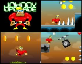 Our super hero Johnny dies all the time. Your aim is to collect as many coins as you can to spend them on upgrades so Johnny can collect more each time. Use Arrow keys to control him.