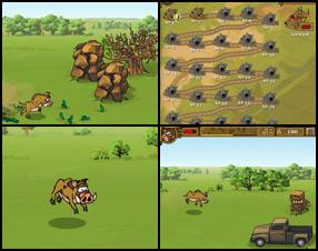Help the boar run through 25 levels on the farm. You can control the game by your mouse or you can use Arrow keys, to jump click or press Space. Collect flags during the race to get better reward. Avoid the obstacles to save your lives. Use springboards to jump  over obstacles.