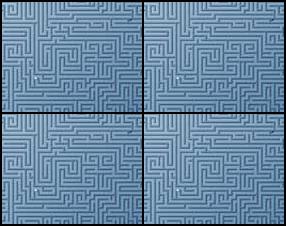 In this game you have to get to the other end of the labyrinth before your opponent.  The labyrinth is the same each time, so the most lazy users can at first watch how the opponent finishes the game and then do the same but moving arsy-versy :)