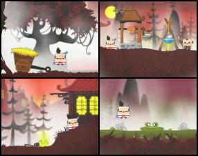 Another simple point and click game, where you must help little samurai on his journey to free the dragon. Move your mouse around the screen to find click-able areas and cause chain reaction of actions. Use as less clicks as possible to set highest score.
