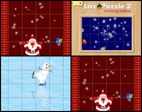 Šī ir interesanta Ziemassvētku puzzles spēle. Tavs uzdevums ir atjaunot kustīgo (animēto) bildi, kāda tā bija pirms tam. Novieto visus kvadrātus pareizajās vietās. Pareizi savienoti klucīši automātiski savienosies. Izmanto peli.