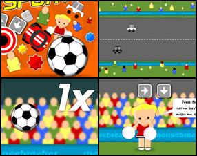 This game contains 30 levels and 7 lives. You have to do all what it takes to finish the challenge! Mini-golf, football kick-ups, racing and many other mini sports are waiting for you. You have few seconds to figure out how to complete the task before time runs out. Use mouse and arrow keys to control game.