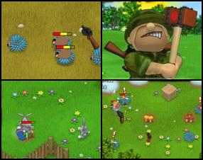 Madness continues! Your task is to protect your mushroom garden from all kind of attacking animals. Use your soldier skills to protect your mushrooms from these hungry animals. Use Mouse to aim and attack with your weapon.