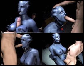 This is a sex animation with a cute blue girl from X-Men. She fell into the hands of some pervert and now must fulfill all his demands. Your task is to choose which of the hot spots the pervert will start fucking her. There are only 5 points, but in each of them she looks gorgeous. It's better if you start from top to bottom. By the way, in one of the scenes the guy will have an assistant and they will fuck her together.