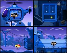 Ninja-Pi-Ro are on a mission to find rare and valuable stolen diamond. Your task is to help them by pointing and clicking with your mouse and control a Ninja, a Pirate and a Robot. Each of them has his own abilities to solve puzzles. Click on circles to perform actions. Collect coins for better score.