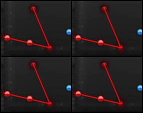 Затягивающая логическая игра. Двигайте красные лазерные линии  по полю. Выстраивайте необходимую фигуру, дотрагиваясь до синих точек. Вам нужно обязательно задействовать все точки, чтобы пройти уровень. Управление при помощи мышки.