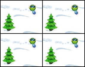 Complete skiing trial tracks. There is a progress bar at the bottom of the screen to guide you. Collect items, avoid Christmas trees. Get maximal speed, finish track as fast as you can - these are only few tasks for You to do. Use mouse to navigate Your Pea. Click and hold button to jump.