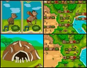 This is nice strategy game where you have to evolve your village from primitive stone age civilization to a developed city. Manage your resources, try to raise population of your village, research new technologies and build buildings. Use your mouse to play. Follow in game instructions.