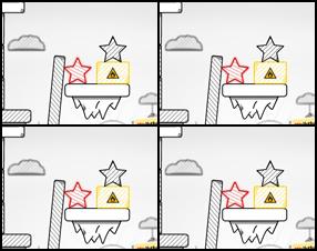 Your goal in this physics based game is to put red star on a platform as fast as You can and with minimal number of clicks. Click the shapes with the mouse to remove them. Be careful - don't let the Redstar fall down from the platform. Use the Space or R key to restart level.