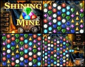 This is a classical bejeweled game turned into something much interesting. If you have played social game Bejeweled Blitz, then you'll find this really similar. Keep removing and matching at least 3 same coloured shining diamonds. Watch out for those with timers on them. Try to remove them first.