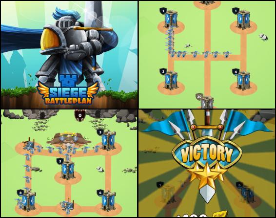 Siege Battle Plan is a strategy game that rewards a quick mind and fast fingers. With an interactive game, design and exciting gameplay Siege Battle Plan will keep you immersed in it for hours. You'll need to combine good tactics with fast reflexes if you want to keep up with the challenge that is fallen before you. In love and war, everything is allowed, so use good strategy with perfect timing to belittle your opponent.
Key Features of the game is to outwit your enemy with the right timing and slick moves. War! Do you hear drums of battle? There is no point in resisting... You have to join Siege Battle Plan.
Instructions or How to play: Click and drag Make them all feel blue as you keep your soldiers rushing and roaring through enemy towers. Battle enemy soldiers to keep them away from your towers and to secure victory. Strategy? War requires you to think a few steps ahead. Leave no one in the gray area, capture every tower so you can attack from multiple angles, and expand your possibilities for strategy. Hold your armor, be patient as you gather as many soldiers as the times allow so you can rightly prepare for a big war.
