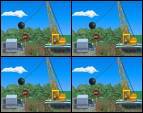 Help Homer save his family from police quarantine by using the first thing at hand - a wrecking ball. Use arrows to speed up machine or break to make sure that ball hits the bus. The aim of the game is to send the armored car soaring and make sure the family gets out.