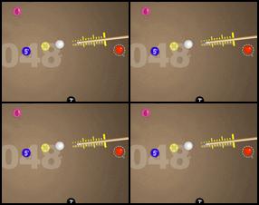 This game is based on the famous game of billiard Snooker. There are 5 levels of knocking the requested balls into the pockets at the right time. Don't hit the wrong one. First hit the red ball - then colored.